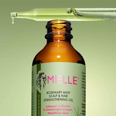 Mielle Organics Hair Products Rosemary Mint Hair Growth Oil 2 oz,(Pack of 2),Infused with Biotin to Encourage and Strengthen Hair Growth,Rid of Itchy and Dry Scalp