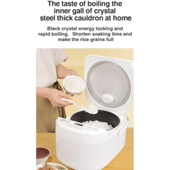 ZOLELE Smart Rice Cooker 5L ZB600 Smart Rice Cooker for Rice, Porridge, Soup, Stew, and More. With 16 Preset Cooking Functions, 24-Hour Timer, Keep Warm Function, and Non-Stick Inner Pot - Black