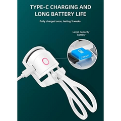 Bomidi EC1 Electric Eyelash Curler With 2 Speed Temperature Control Rechargeable Type-C Long Battery Life - White