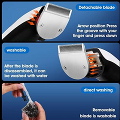 Bomidi L1 Electric Hair Clipper LCD Display Rechareable Razor Trimmer 7000rpm Adjustable Speed Shaver Type-C Charging - White