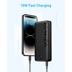 Anker Power Bank, 325 Portable Charger (PowerCore 20K II), 20,000mAh Battery Pack with 2-Port, 15W High-Speed Charging for iPhone, Samsung Galaxy, and More