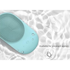 Bomidi FC1 Electric Facial Cleanser Brush With Stand Soft Bristle 8 Speed Level Vibration Deep Cleaning Brush Pores Cleaner Rechargeable USB Cable - Pink