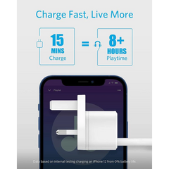 Anker Adapter 20W Fast Charger PowerPort III White