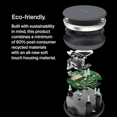 Belkin BoostCharge Pro 2-in-1 Wireless Charging Dock with MagSafe 15W Fast Charge iPhone Charger Compatible with iPhone 15, 14, 13, and 12 Series, AirPods, and Other MagSafe Enabled Devices