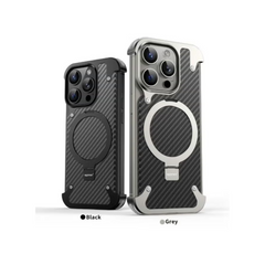 Metal Bumper TPU PC Case for iPhone 15 Pro Max Heavy Duty Protection Shockproof 360 Full Body Hybrid Military Rugged case Magsafe Case Cover for iPhone 15 Pro Max