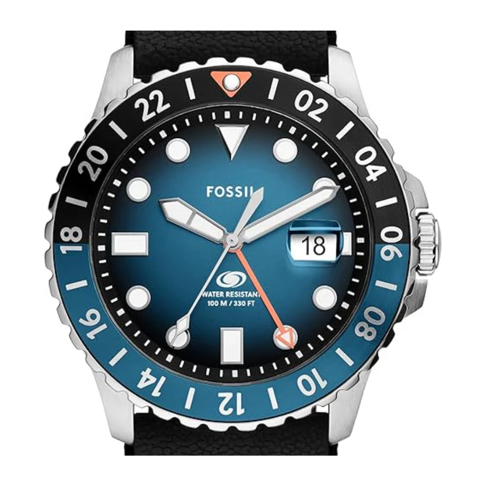 Fossil Blue Men s Dive Inspired Sports Watch with Stainless Steel Sil Expert Zone Trading LLC