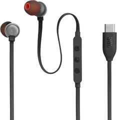 JBL TUNE 310C USB-C Wired Hi-Res In-Ear Headphones, Black