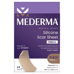 Mederma Medical Grade Silicone Scar Sheets; Improves The Appearance of Old and New Scars; for Injury, Burn and Surgery Scars, 4 Count