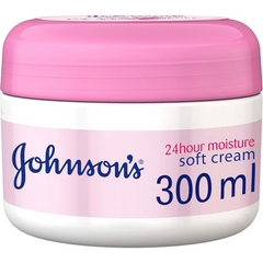 Johnson's Body Cream, 24 HOUR Moisture, Soft, 300ml