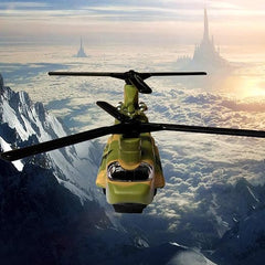 CORPER TOYS Helicopter Military Aircraft Die Cast Air Plane Army Air Force Transport Airplane Pull Back Toy Vehicle with Lights and Sounds for Kids Boys Girls