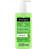 Neutrogena, Oil Balancing Facial Wash, Lime, For Oily Skin, 200ml
