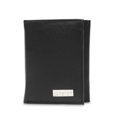 Inahom Inahom Tri-Fold Organised Wallet Flat Nappa Genuine and Smooth Leather Upper IM2021XDA0005-001-Black