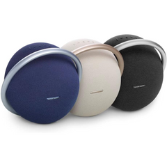 Harman Kardon Onyx Studio 8 Portable Stereo Bluetooth Speaker, SBuilt-In Dual Mic - Blue