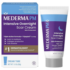 Mederma PM Intensive Overnight Scar Cream, Works with Skin's Nighttime Regenerative Activity, Clinically Shown to Make Scars Smaller and Less Visible, 1.0 Oz (28g)