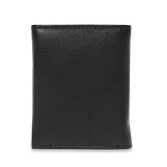 Inahom Inahom Tri-Fold Organised Wallet Flat Nappa Genuine and Smooth Leather Upper IM2021XDA0005-001-Black