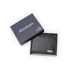 Inahom Inahom Bi-Fold Organised Wallet Flat Nappa Genuine and Smooth Leather Upper IM2021XDA0002-400-Navy Blue