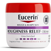 Eucerin Roughness Relief Cream, Fragrance Free Body Cream For Dry Skin, 16 Oz Jar