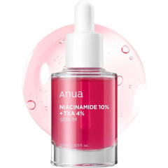 Anua 10% Niacinamide+ 4% Tranexamic Acid Serum, Ceramide, Hyaluronic Acid, Vitamin B12 natural color, for Sensitive skin, Korean Glass Skin, Fragrance-Free (30ml /1.01 fl.oz.)