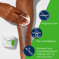 CeraVe Cleansing Balm Hydrating Makeup Remover with Ceramides and Plant based Jojoba Oil for Face Makeup Non Greasy Makeup Remover Balm for Sensitive Skin1.3 Ounces, 1.3 Ounce (Pack of 1)