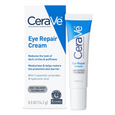 CeraVe Eye Repair Cream | Under Eye Cream for Dark Circles and Puffiness Delicate Skin Under Eye Area with Hyaluronic acid and Ceramides | Non-comedogenic, Fragrance Free | 0.5Oz, 14 ML