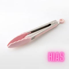 HIAS 11-piece cookware set, wooden handle bucket, pink/brown