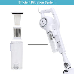 Geepas GVC2596N Stick & Handheld Vacuum Cleaner, HEPA Filter | Handheld & Stick, 0.9L Dust Bag Capacity, 600W Powerful Motor, Transparent Dust Cup...