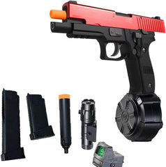 JM X2 Electric Balls Blasters with Drum Toys,Splatter Ball Blasters with 3w+ Ammo Balls and Safety Goggle Birthday Party Gift-for Age 14+Years Old, TETE-G17