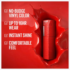 Maybelline New York Super Stay Vinyl Ink Longwear No-Budge Liquid Lipcolor, Royal, 4.14ml