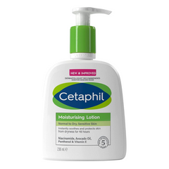 Cetaphil Moisturizing Lotion, Face & Body Moisturizer for Men & Women, Normal to Dry Sensitive Skin, Unscented, 236ml