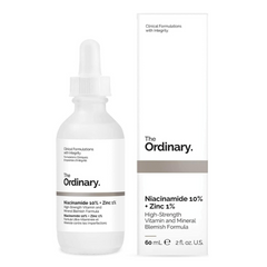 The Ordinary Niacinamide 10% + Zinc 1% 60ml - Reduce the appearance of skin blemishes and congestion