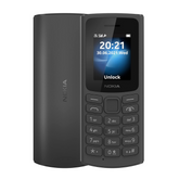 Nokia 105 4G Feature Phone With Long-Lasting Battery, Classic Quality Design , Packed Features, Classic Games, Radio, Flashlight And Plenty Of Storage Space, Dual Sim, Ram 48 Mb, Rom 128 Mb - Black
