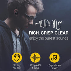 SAMSUNG AKG Earbuds Original USB Type C in-Ear Earbud Headphones with Remote & Mic for Galaxy A53 5G, S22, S21 FE, S20 Ultra, Note 10, Note 10+, S10 Plus - Braided - Includes Velvet Pouch - Black