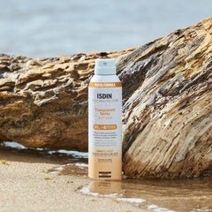 Isdin Fotoprotector Transparent Spray Spf 50 (250Ml) | Wet Skin Sunscreen | Effective On Wet Skin | Instant Cooling And Drying Spray