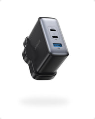 Anker 100W USB C Charger, 736 GaN II Charger,A2145K11, 3-Port Fast Compact Wall Charger for MacBook Pro/Air, iPhone 14 Pro Max/14/13,Pixelbook, ThinkPad, Dell XPS, iPad Pro, Galaxy S22 Ultra