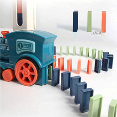 Kid's Domino Train Blocks Set- 60 Pieces