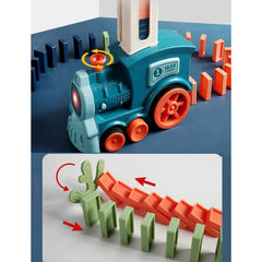 Kid's Domino Train Blocks Set- 60 Pieces