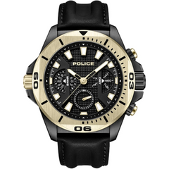 Electrical Gents Chronograph Watch With Black Dial & Black Strap -PEWJF0022501