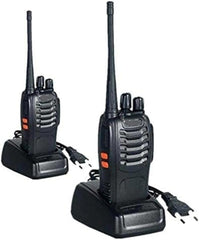 Smart Home Walkie Talkie 5Km Long Range Two-Way Portable CB Radio BF-888S Portable Two-Way Radio with 16 Channel Walkie Talkie (Black, 4 Pieces)