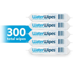 WaterWipes Original Baby Wipes, 99.9% Water Based Wipes, Unscented & Hypoallergenic for Sensitive Skin, Diaper Wipe, 300 count (5 packs)