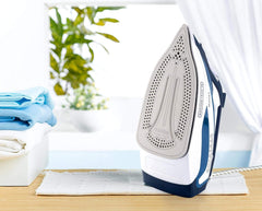 Black+Decker 2400W Steam Iron With Ceramic Soleplate Auto Shut-Off, Blue X2150-B5."Min 1 year manufacturer warranty"
