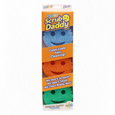 Scrub Daddy Sponge Set - Colors - Scratch-Free Sponges For Dishes And Home, Odor Resistant, Soft In Warm Water, Firm In Cold, Deep Cleaning, Dishwasher Safe, Multi-Use, Functional, Ergonomic, 3Ct
