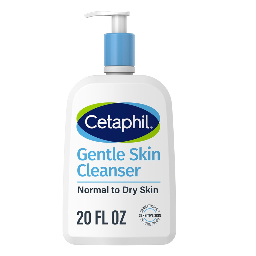 Cetaphil Face Wash by Cetaphil, Hydrating Gentle Skin Cleanser for Dry to Normal Sensitive Skin, NEW 20 oz, Fragrance Free, Soap Free and Non-Foaming
