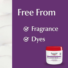 Eucerin Roughness Relief Cream, Fragrance Free Body Cream For Dry Skin, 16 Oz Jar