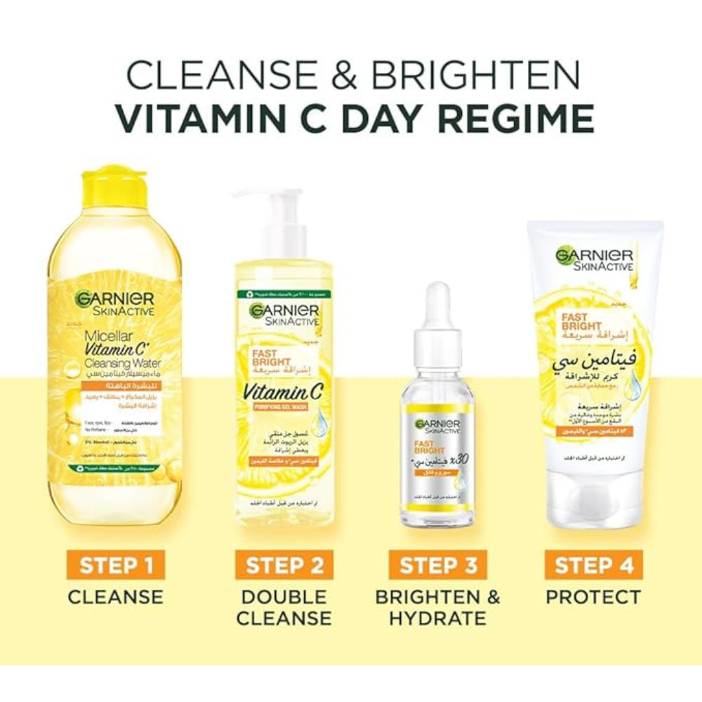 Garnier Skinactive Fast Bright 30X Vitamin C Anti Dark Spot Serum, 30 Ml