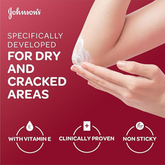 Johnson’s Glycerin Cream for Cracked Skin, 300ml, Enriched with Vitamin E, for Dry and Cracked Areas, Soothing and Repairing Formula, Helps to Relieve Cracked and Dry Skin in Just One Application