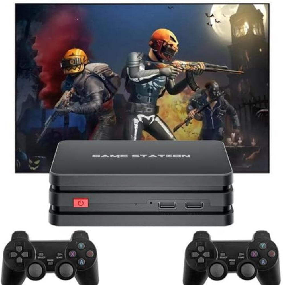 Labymos Laptop gaming console MD 10000 FD retro video game player with 3D joystick dual player TV game box HD AV Output Wifi 4K Retro Game Player Classic