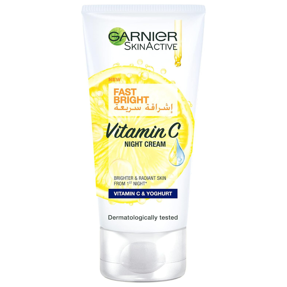 Garnier Skinactive Fast Fairness Night Cream With Vitamin C Lemon And Yoghurt 50Ml