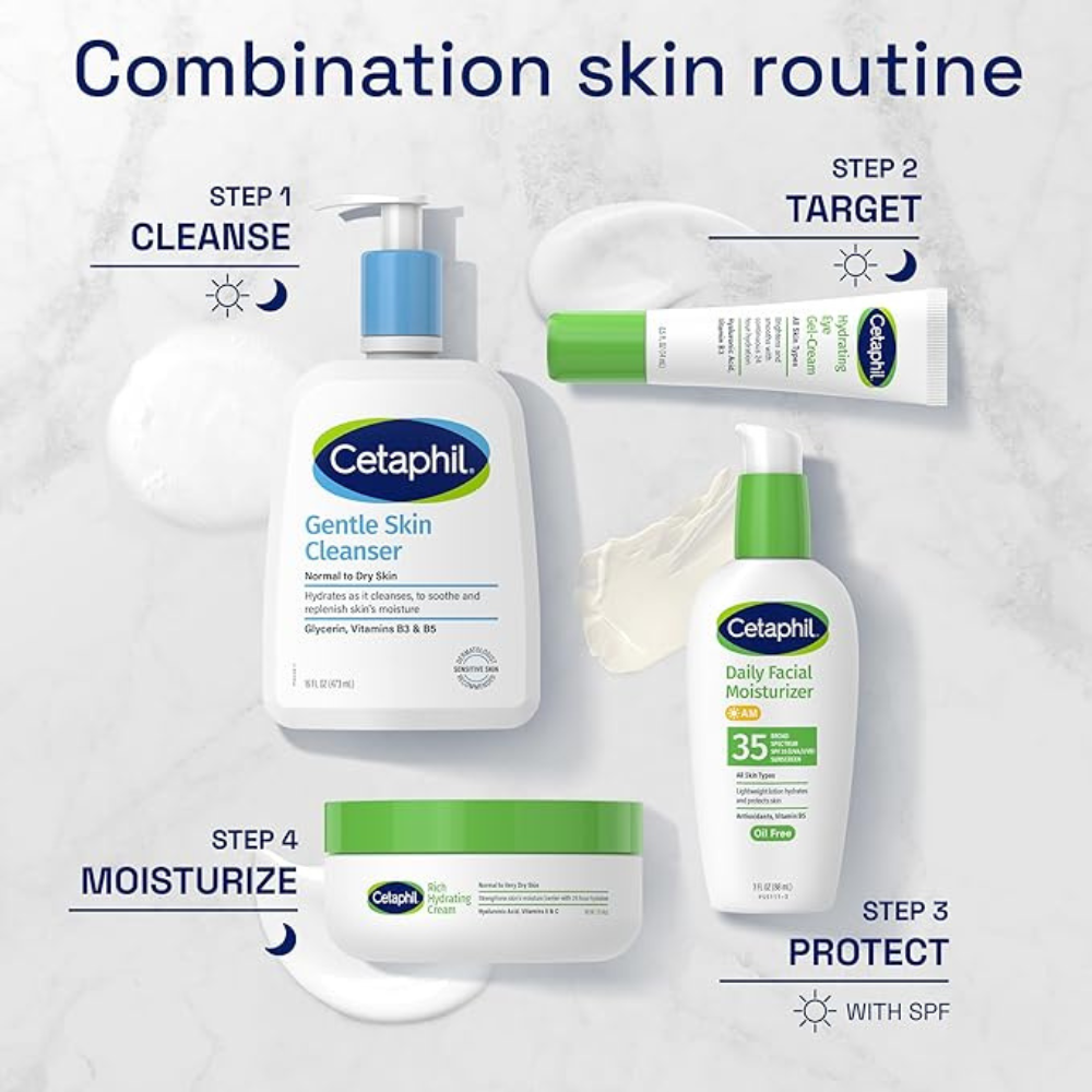 Cetaphil Face Wash by Cetaphil, Hydrating Gentle Skin Cleanser for Dry to Normal Sensitive Skin, NEW 20 oz, Fragrance Free, Soap Free and Non-Foaming