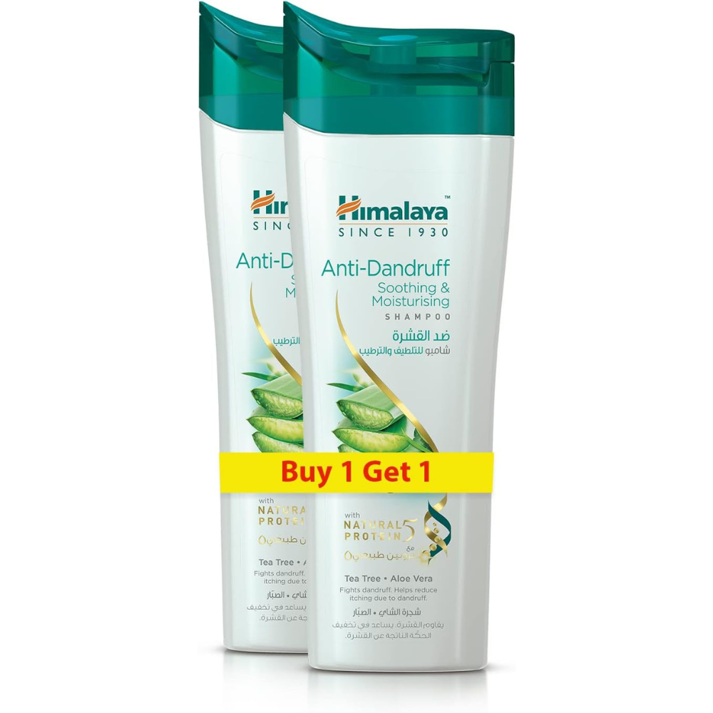 Himalaya Anti Dandruff Soothing & Moisturizing Shampoo Fights Dandruff & Soothes Scalp - 2x400ml