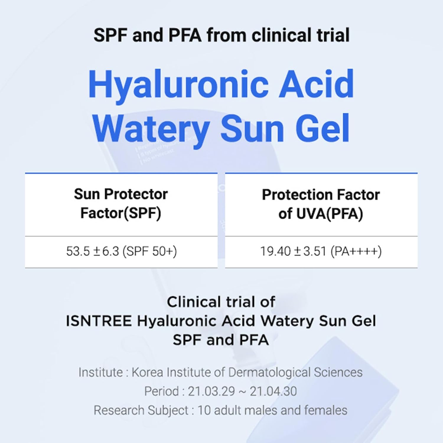 ISNTREE Hyaluronic Acid Watery Sun Gel 50ml